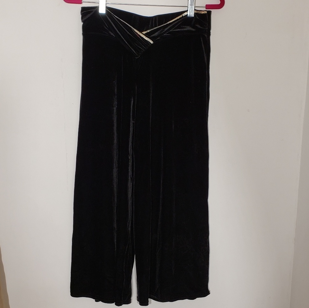Vivendi wide leg velvet pant sequin detail size S - Picture 4 of 4